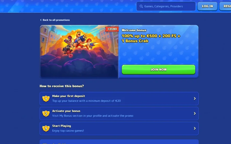 Pistolo Casino : bonus de bienvenue